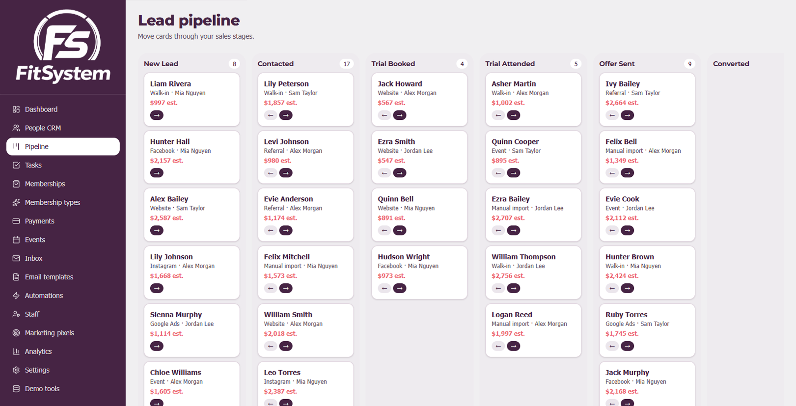 Lead pipeline